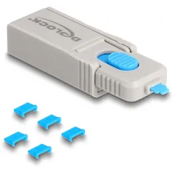 DELOCK Micro USB Port Blocker Set für Micro USB Buchse 5 Stk