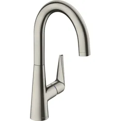 hansgrohe Talis S M51 Einhebel-Küchenmischer 220, 1-jet, 72814800, Farbe: Edelstahl-finish