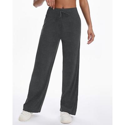 Damen Lässige Palazzo-Hose Kordelzug Patchwork Sportbekleidung Lässig Outdoor Urlaub Sommer Frühling Herbst Sonnenschutz Gehen Bodybuilding Track Normale Passform Sportbekleidung Sportkleidung