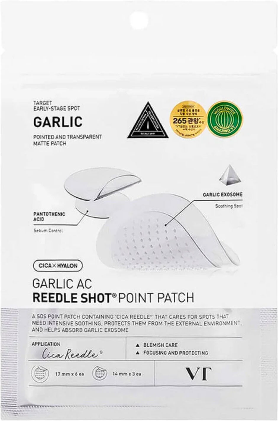 VT COSMETICS Garlic Ac Reedle Shot Point Patch 9pcs