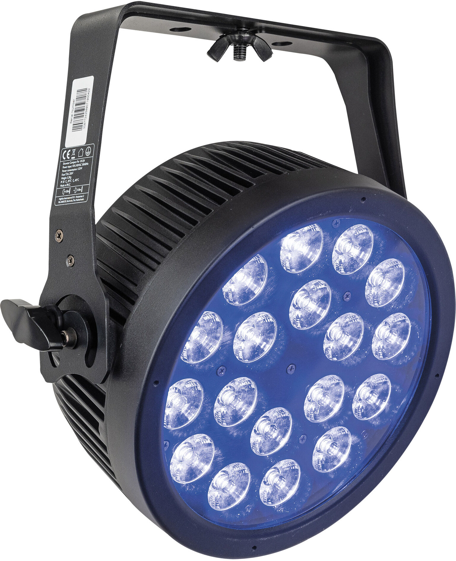 Showtec Compact Par 18 Q4 18x 7 W Rgbw Led Par - Schwarz