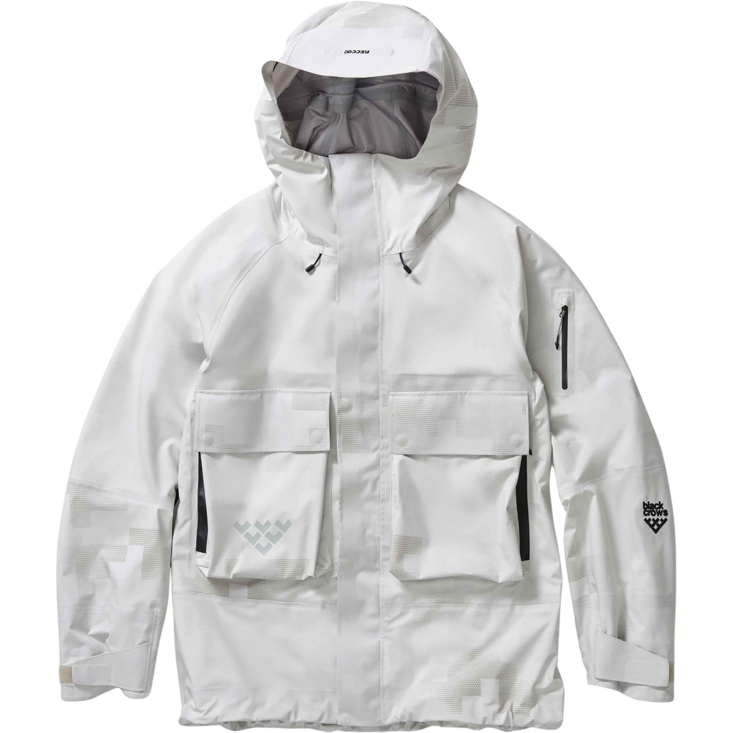 Black Crows Stratus 3L Herren Regenjacke grau Größe M Freeride | Skifahren Widerstandsfähig Wasserabweisend