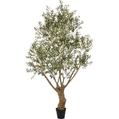 Kunstbaum CREATIV GREEN "Olive", grün, H:300cm, Obermaterial: 75% Polyester, 25% Kunststoff, Kunstpflanzen, in beeindruckender Größe