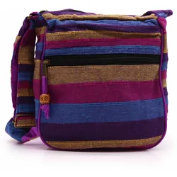 Lrg Nepal Sling Bag  (Adjustable Strap) - Wild Flowers