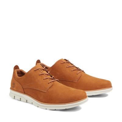Sneaker TIMBERLAND "BRADSTREET LOW LACE UP SNEAKER", Herren, Gr. 41, Synthetik, saddle, Leder, Schuhe Sneaker