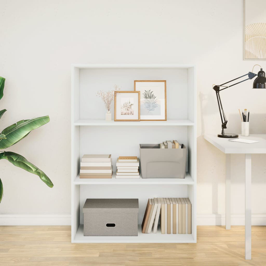 Latitude Run Analuisa Bookcase White (2 Shelves) 114cm H x 80cm W x 30cm D