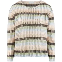 Rundhals-Pullover Kaschmir include mehrfarbig, 42