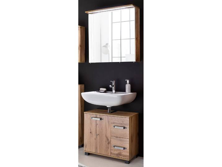 Salle de bain Milan I 2 éléments 65 x 35cm Marron