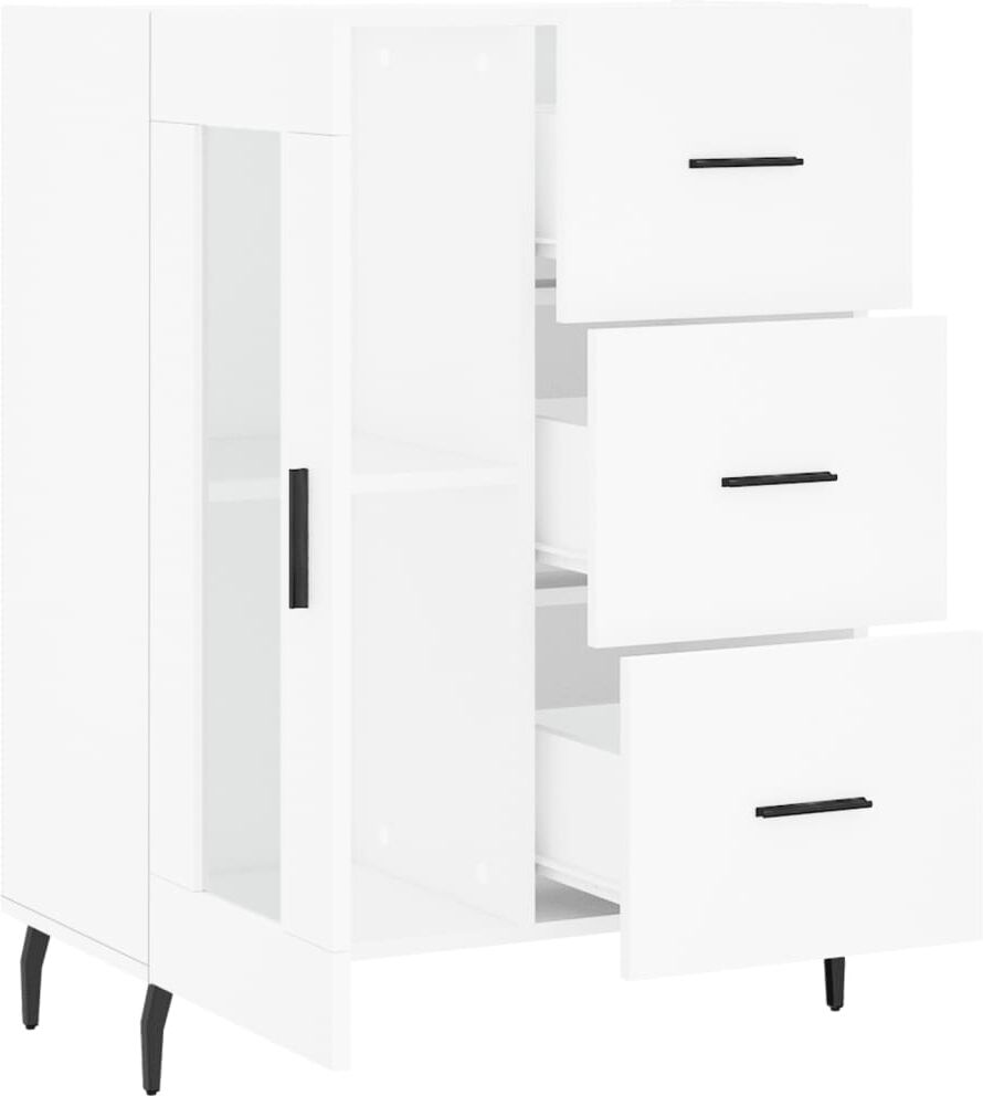 vidaXL Buffet blanc 69,5x34x90 cm bois d'ingénierie