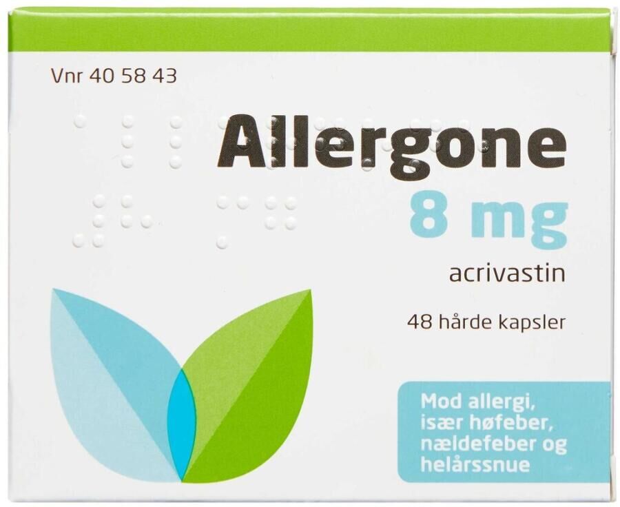 Allergone 8 mg 48 stk Kapsler, hårde