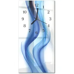 WANDUHR aus Glas 30x60 cm - Abstrakter Rauch