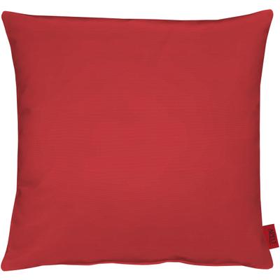 Dekokissen APELT "4362 Rips Uni-Farben, dezentes Design, Inklusive Füllung" Gr. 1, rot (bordeaux, unifarben), B:39cm L:39cm, Mischgewebe, Dekokissen_Sitzkissen_Kissenhüllen, Wasser- und Schmutzabweisend, Inklusive Füllung, dezentes Design