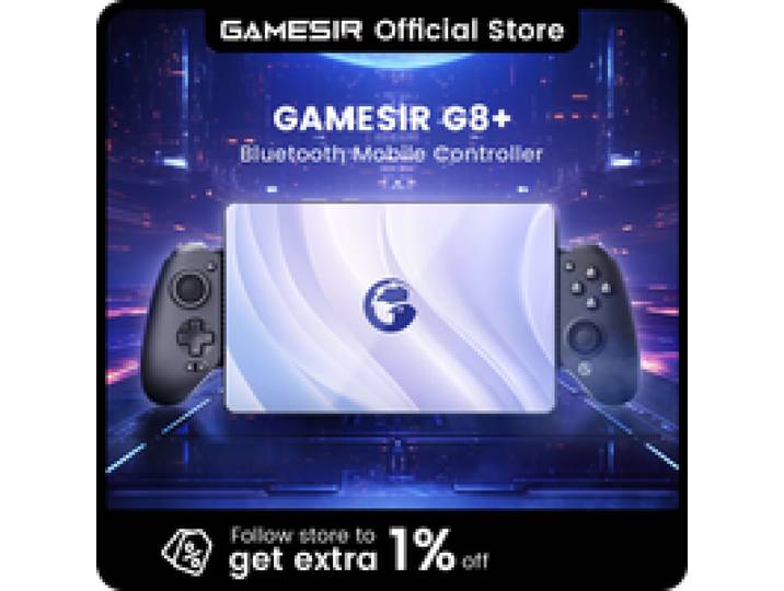 ​ GameSir G8+ Bluetooth Gamepad Hall Effect Gaming Controller voor Nintendo Switch 2, Android-telefoon, tablets, iPhone, iPad, PC