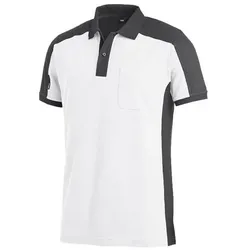 FHB Polo-Shirt KONRAD Größe L zweifarbig weiß