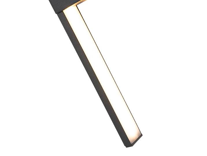 Applique murale extérieure moderne noire avec LED IP54 - Jamal