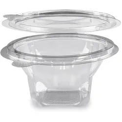Rundbecher (rPET) mit Deckel klar 250ml