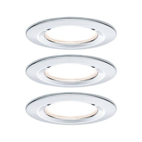 Paulmann Nova Bad-Einbauleuchte 3er Set 6.5W Chrom (glänzend)