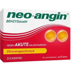 Neo-Angin Benzydamin gegen akute Halsschmerzen Zitronengeschmack 3 mg