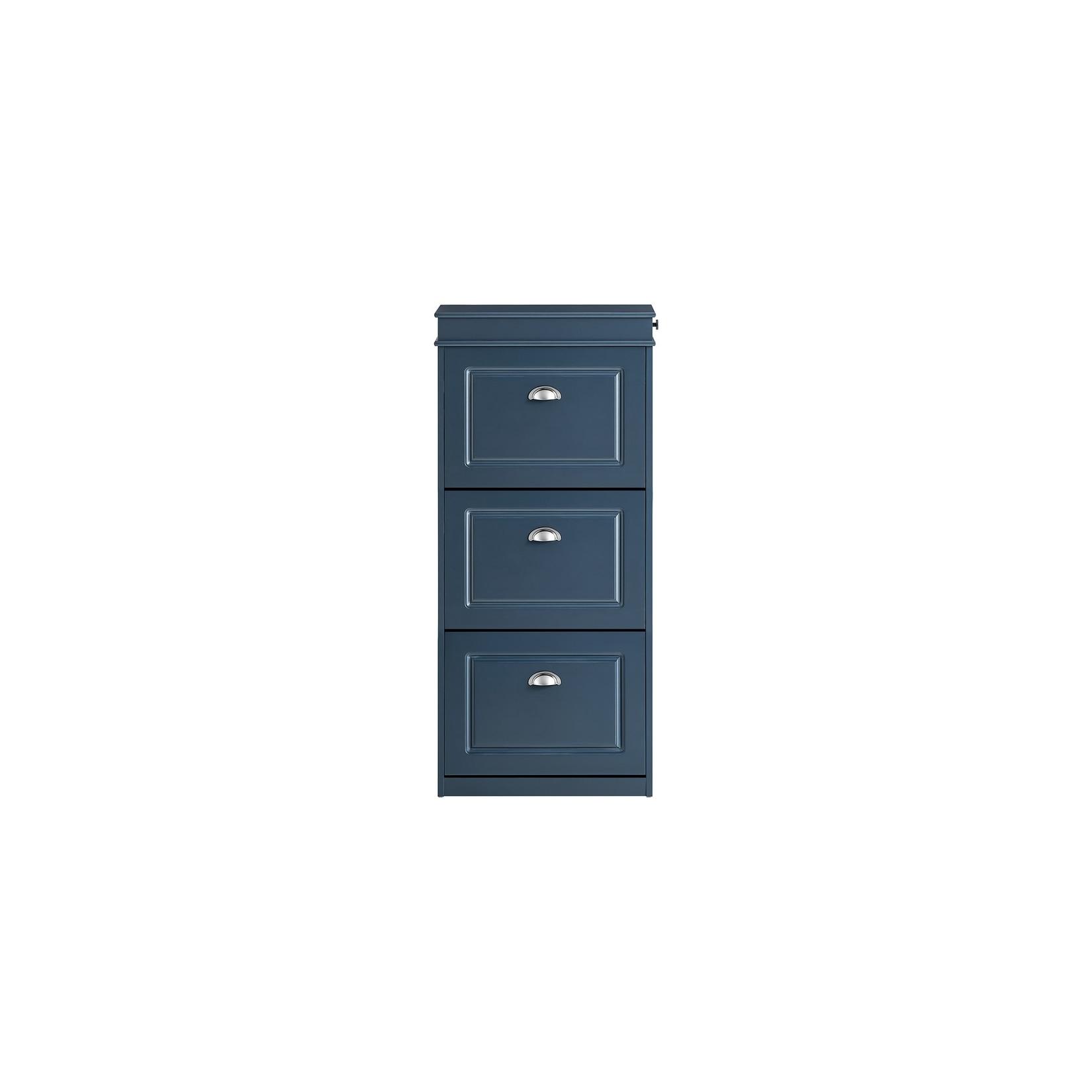 SoBuy Schuhschrank mit 1 Schublade Blau Modern