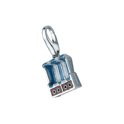 Charm-Einhänger "Strandkorb, Silber 925", bunt, GIORGIO MARTELLO MILANO, Charms, Damen, Silber 925 (Sterlingsilber)