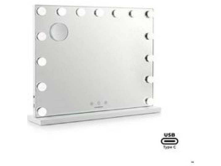 Miroir de bureau - INNOVAGOODS - Vanity Hollywood - 15 LED - 3 tons - Intensité réglable