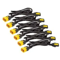 APC AP8706S-WW Stromkabel-Set (je 6), verriegelbar, C13 auf C14, 1,8 m