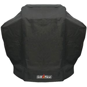 Grillfürst Grillabdeckung 18-095, aus Gewebematerial, schwarz, für Weber Spirit 300er Serie, mit Klettverschluss, wasserdicht