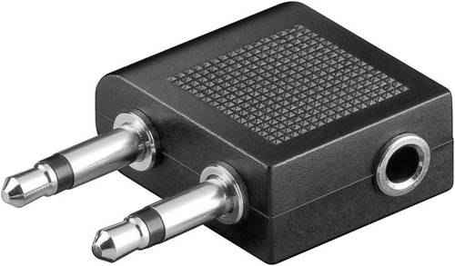 SpeaKa Professional SP-7869752 Klinke Audio Y-Adapter [2x Klinkenstecker 3.5mm - 1x Klinkenbuchse 3.5 mm] Schwarz