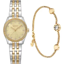 DKNY Logo watch settwo tone silver & gold DK1L126M0085 - champagner,bicolor silber/gold - 26mm