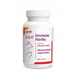 DOLFOS Dolvit Immuno Herbs 90 Tabletten Immunitätsbooster für Hunde und Katzen