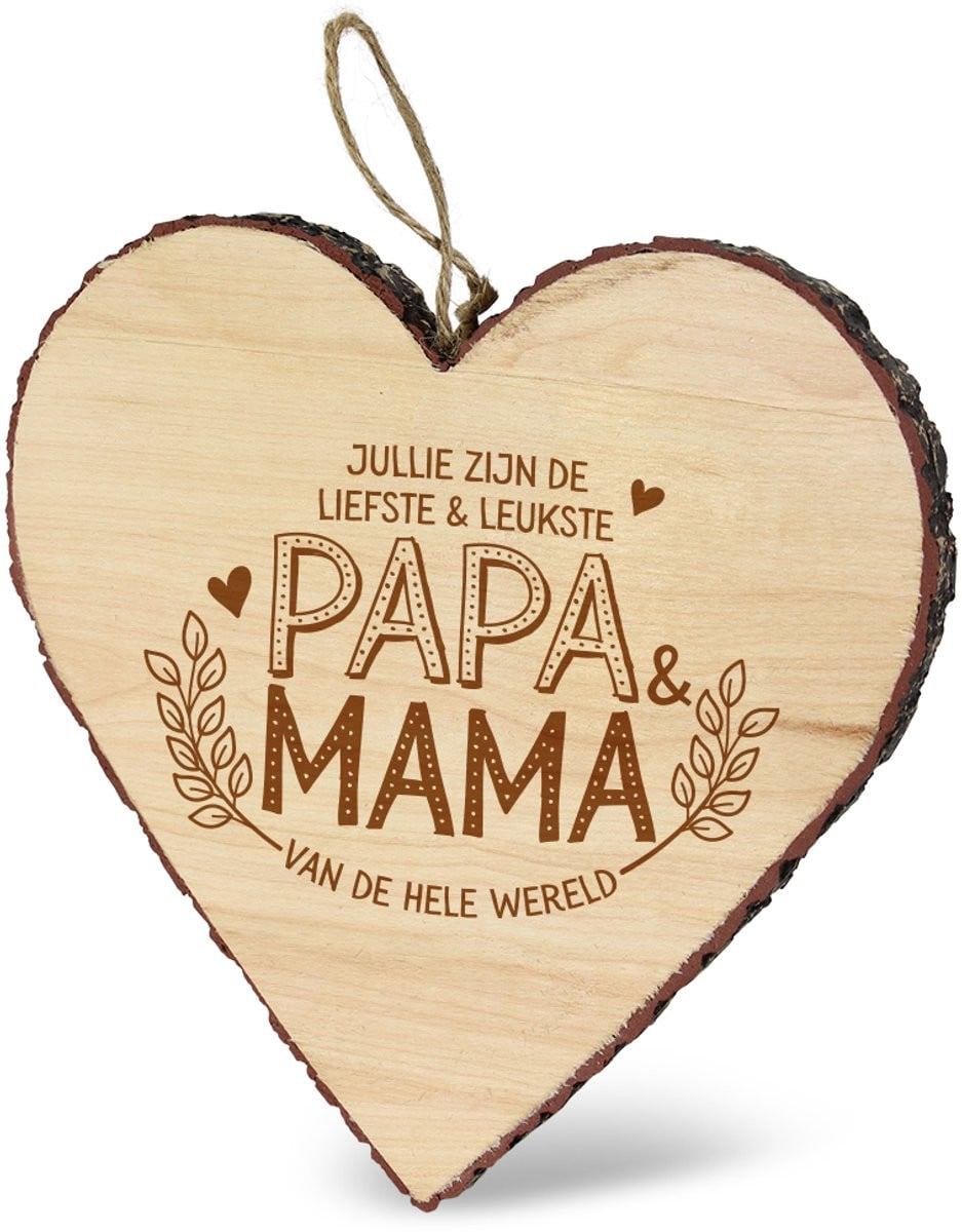 Mijn Hart Decoratief Hart Mama & Papa