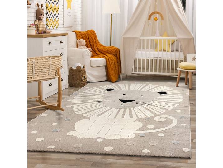 Teppich THE CARPET Everest Kids , beige, B:80cm H:14mm L:150cm, Polypropylen, Teppiche, Teppich