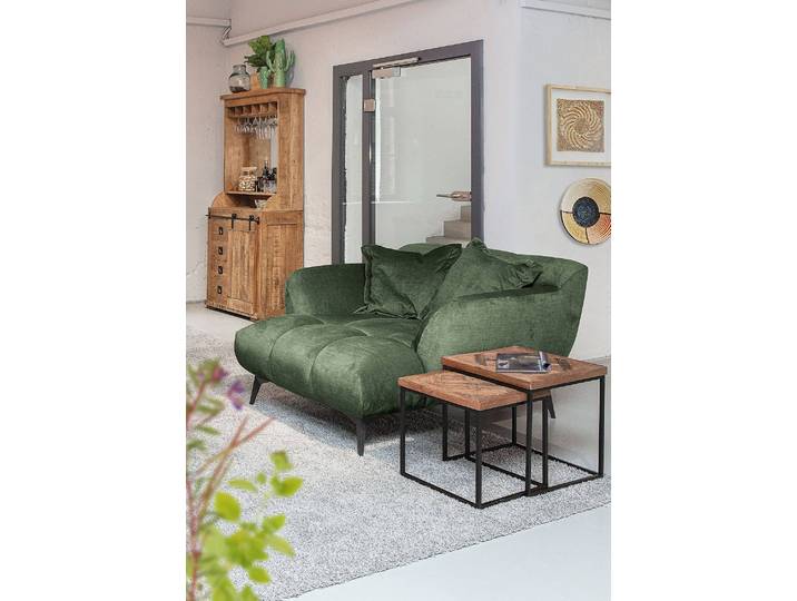 XXL-Sessel Caravela Grün Flachgewebe Florin 125 x 84 x 140cm