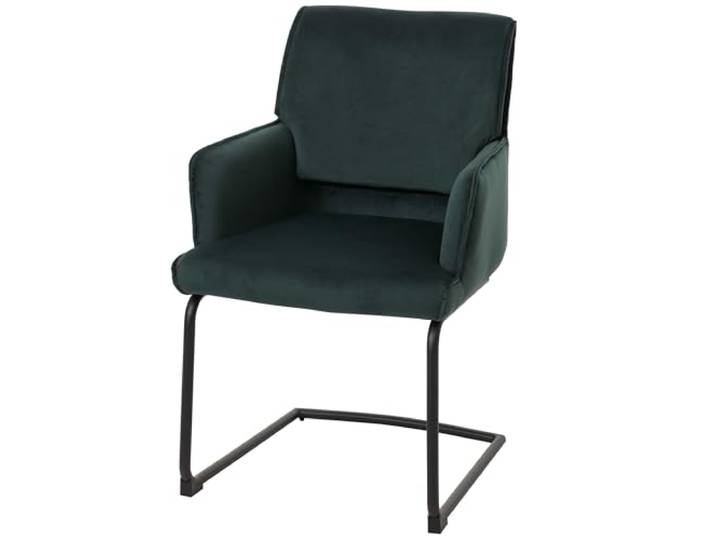 Mendler Freischwinger HWC-N60 Stoff/Textil - grün