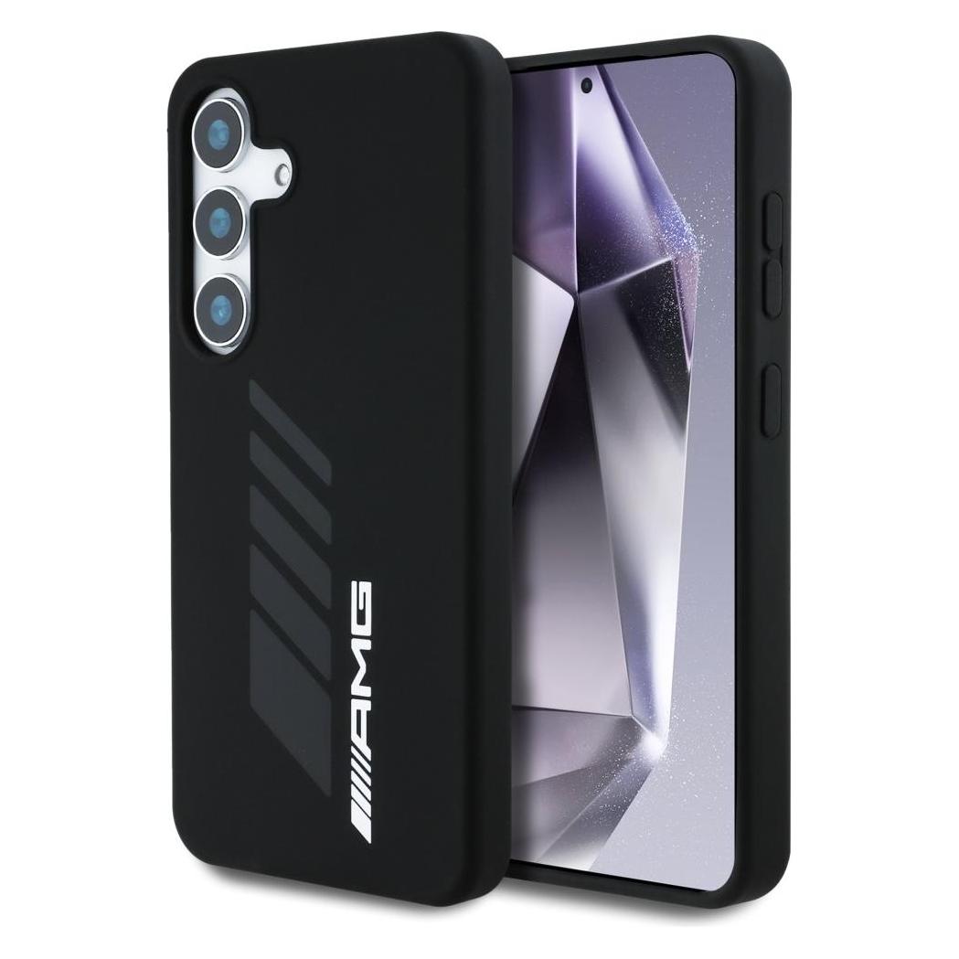 Mercedes AMG Oversize Rhombs MagSafe Case for Samsung Galaxy S25 - Black (Samsung Galaxy S25) (AMG00100-0)
