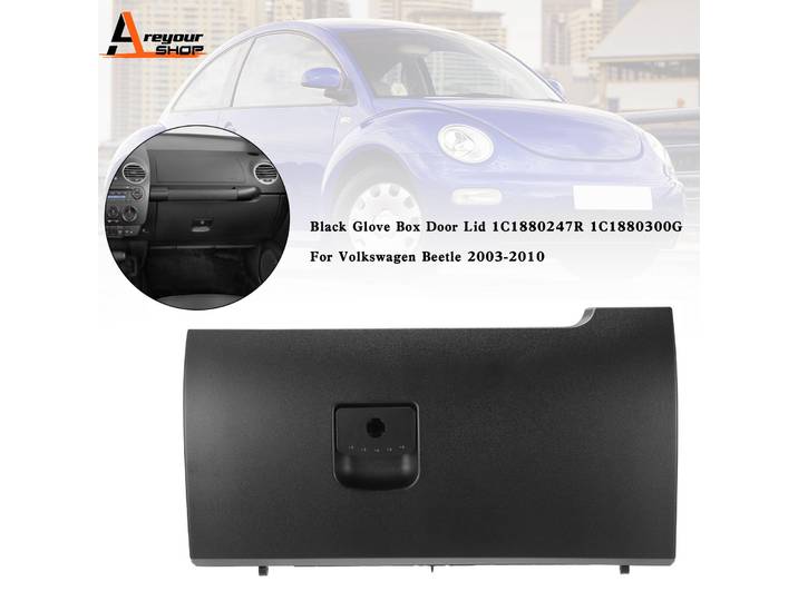 Areyourshop-Couvercle de porte de boîte d'isotbox noir, 1C1880247R, 1C1880300G, Volkswagen Beetle, 2003-2010