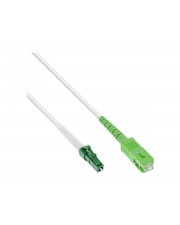 InLine LWL Simplex Kabel FTTH LC/APC 8° zu SC/APC 9/125µm OS2 40m -40°C-85°C (88440)