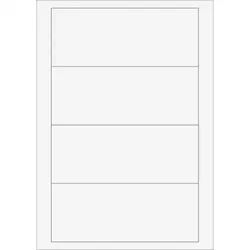 Schild I Beschriftungsetiketten, für Türbeschilderungsserie Silver, 180x72mm, 40 Stück/VE