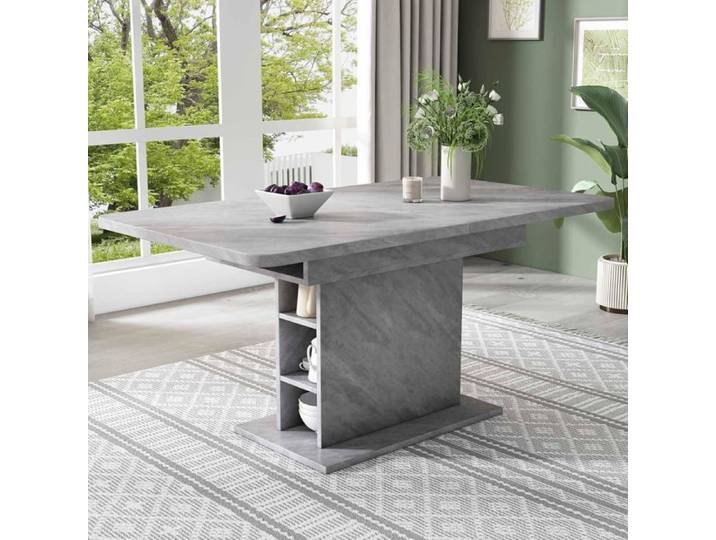 Table à Manger Extensible - Multifonctionnelle - Moderne Minimaliste - Gris (110/130x70x75cm)