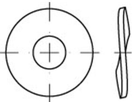 DIN 137, Federscheiben, gewellt Federstahl, Form B, 27mm ; Industrial Quality Supplies (001370020270000)