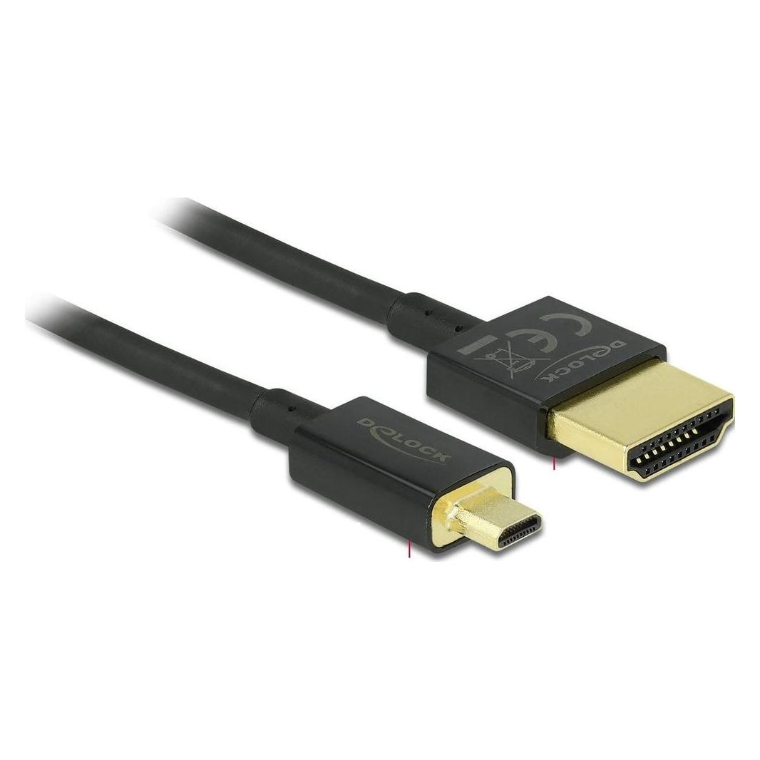 Delock HDMI Typ A - micro HDMI Typ D (2 m) (84783)