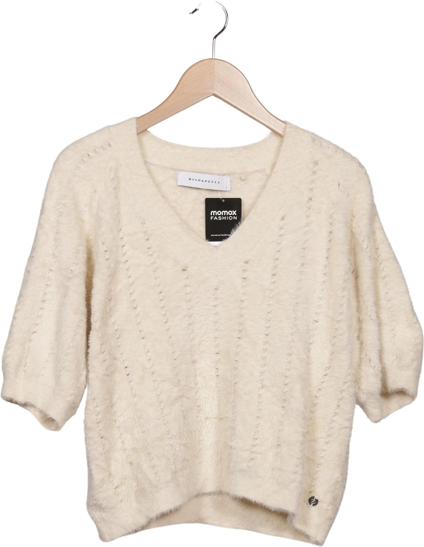 Rino&Pelle Damen Pullover, Cremeweiß, Gr. S, Synthetik - Second Hand