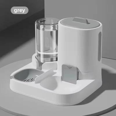 Uplifted Finds Dual Station Automatic Gravity Feeder & Waterer Combo light Grey