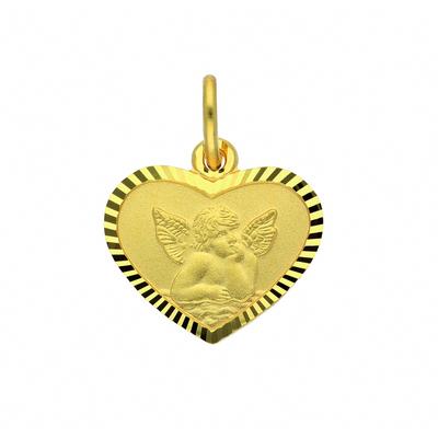 Kette mit Anhänger ADELIA´S "Damen 333 Gold Anhänger Amor", gold, Halsketten, Damen, Gold, Schmuckset - Set mit Halskette