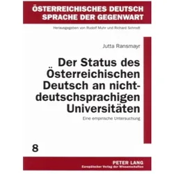 Ransmayr:Der Status des Österreichische, Fachbücher von Jutta Ransmayr