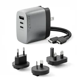 ALOGIC WCM3X67-SGR Ladegerät für Mobilgeräte Laptop, Smartphone, Tablets Grau AC Schnellladung Drinnen