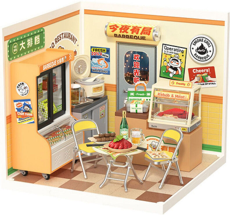 Miniature 3D DIY Night Out Food Stall - Rolife