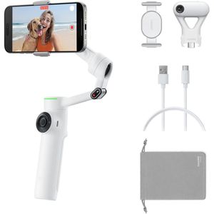 Insta360 Flow 2 Pro AI Tracker Bundle Gimbal, 3-Achsen, für Smartphone, Objektverfolgung mit KI