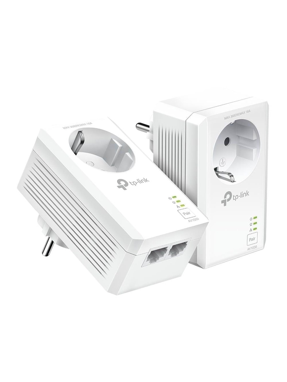 TP-Link TL-PA7027P KIT AV1000 2-Port Gigabit Passthrough Powerline Starter Kit Homeplugs