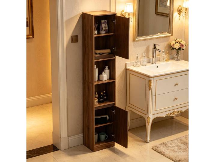 Armoire De Rangement Haute\, Armoire De Rangement Étroite Pour Salle De Bain\, Armoire De Rangement Mince Pour La Maison (armoire De Rangement Uniquement)